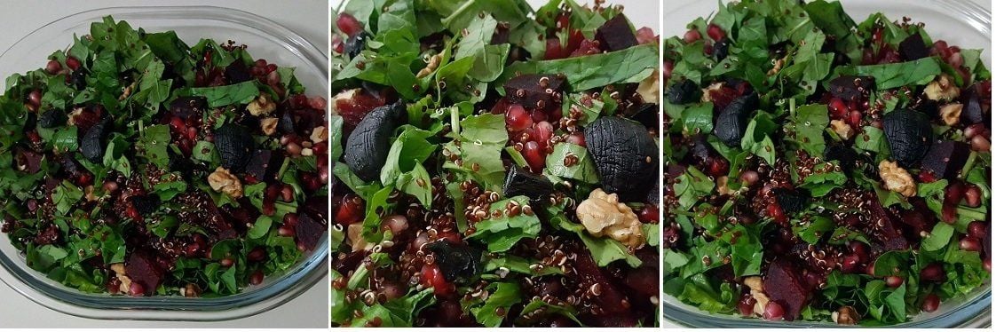 Black Garlic Quinoa Salad