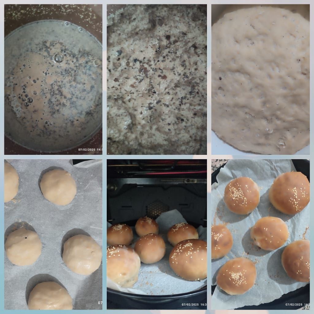 SİYAH SARIMSAK PÜRELİ HAMBURGER EKMEĞİ 