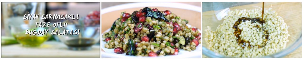 Schwarzer Knoblauch-Weizensalat