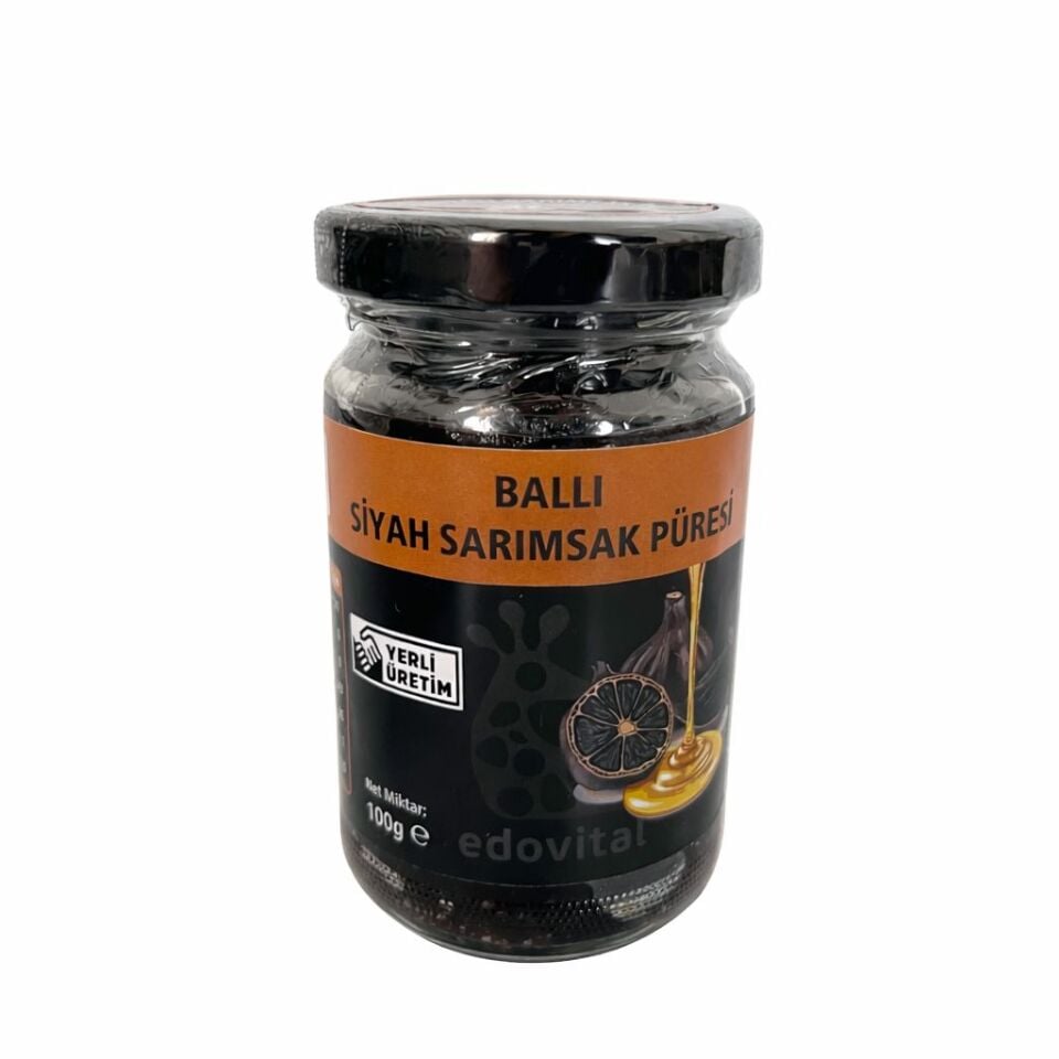 Siyah Sarımsak Ballı Püre 100 gr Cam Kavanoz