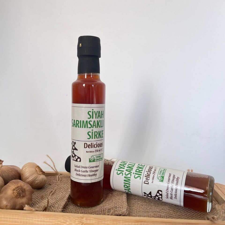 DOĞAL SİYAH SARIMSAKLI SİRKE 250 ML