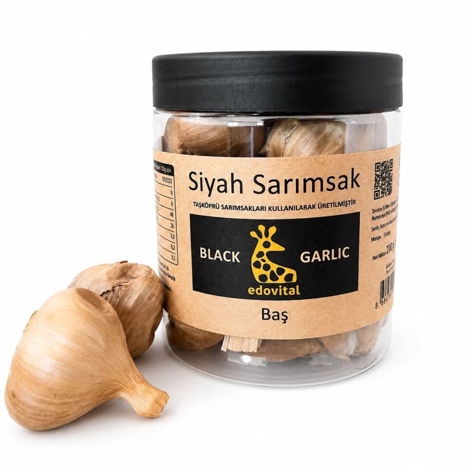 Siyah Sarımsak Baş 200g M. Pet Kavanoz