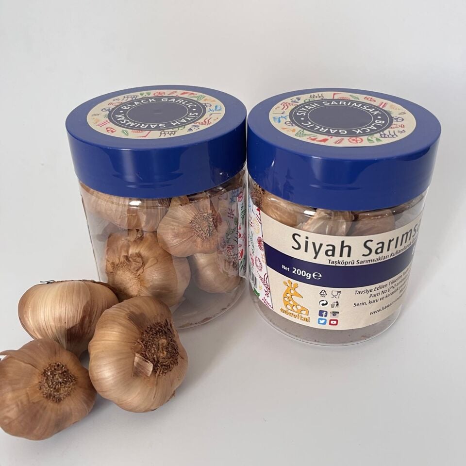 Siyah Sarımsak Baş 200g M. Pet Kavanoz