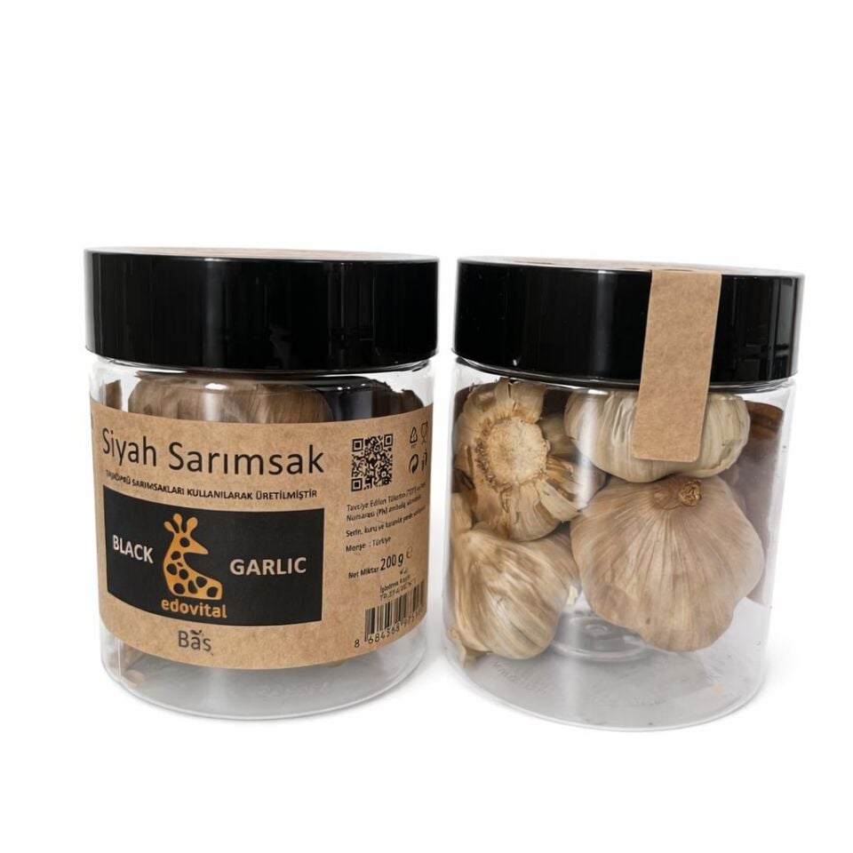 Siyah Sarımsak Baş 200g M. Pet Kavanoz