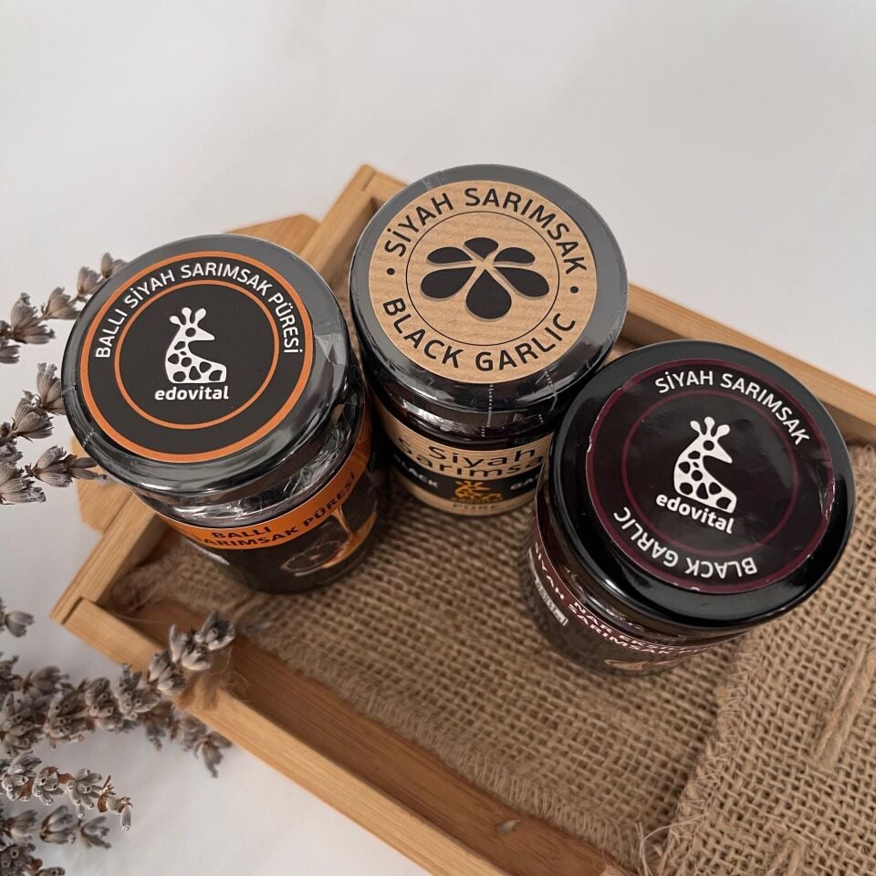 SİYAH SARIMSAK PÜRE SETİ 3'LÜ PAKET (300GR)