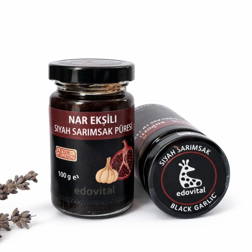 Nar Ekşili Siyah Sarımsak Püresi 100 gr (Cam Kavanoz)